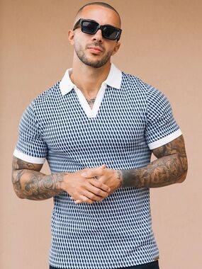MAUVAIS Matteo Polo in Blue size M nwt